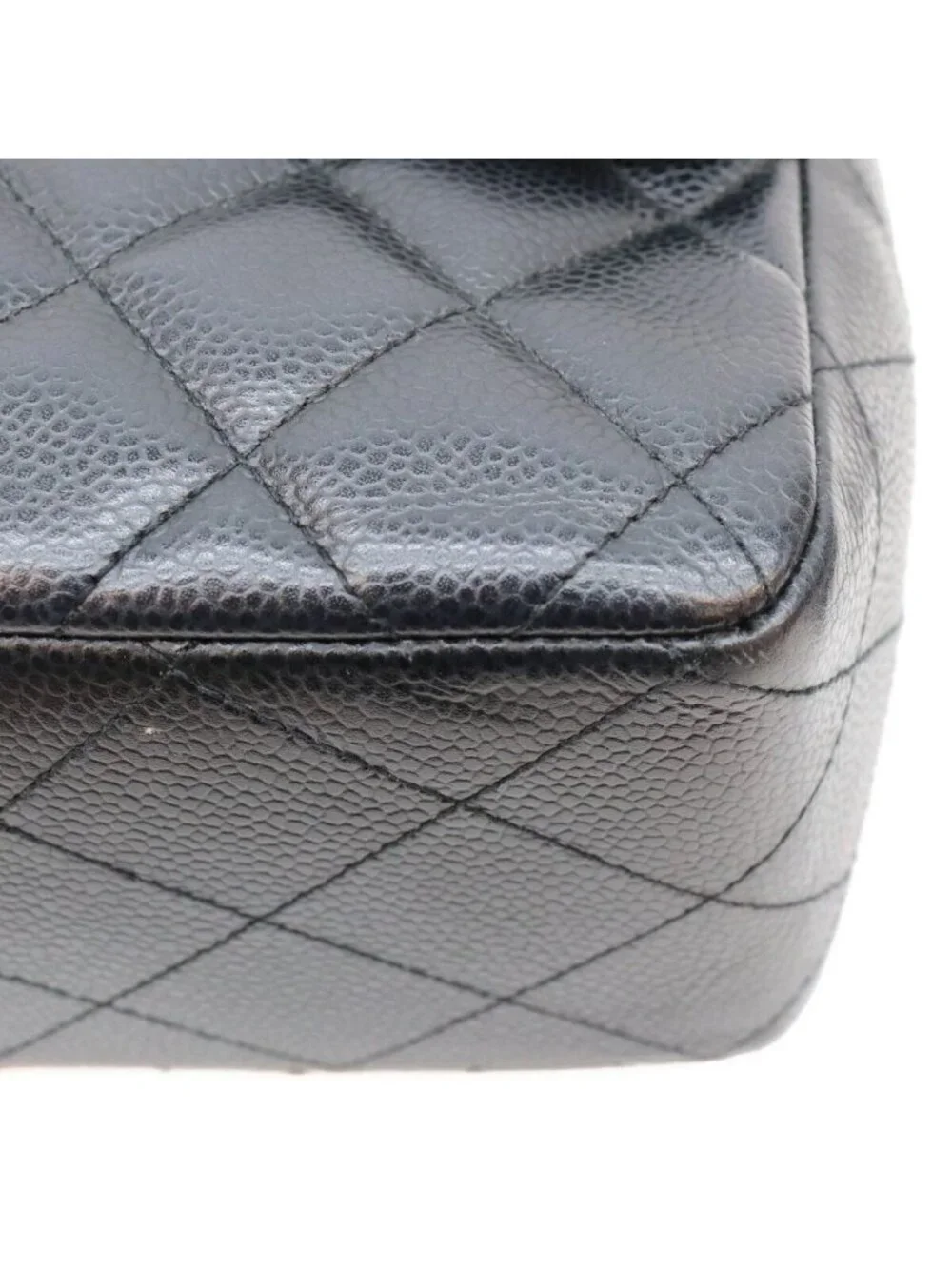 Chanel Black Caviar Single Maxi Quilted 30 Shoulder Bag